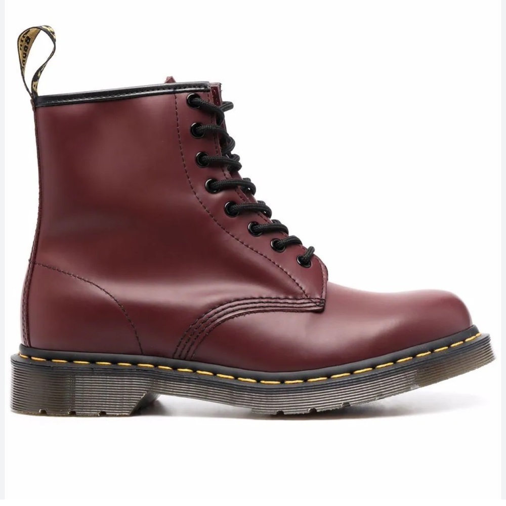 Cherry red Dr Marten boots